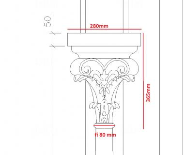 Chapiters (KP_0626) 3D model for CNC machine